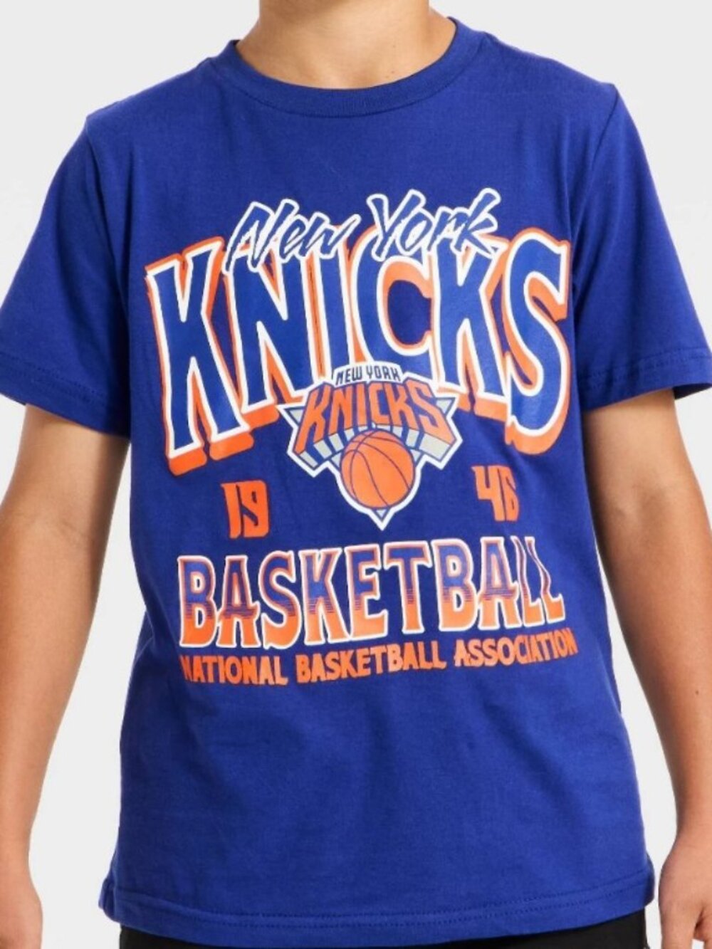 NEW Boys' New York Knicks Short Sleeve Oversized Graphic Medium (8/10) T-Shirt